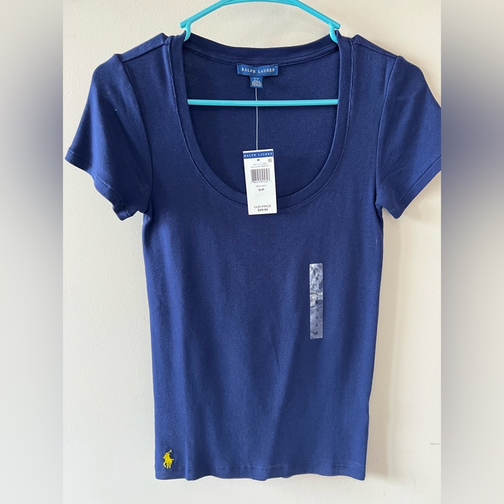 Ralph Lauren navy tee size S